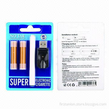Disposable Atomizer Low-resistance E-cigarette, blister card packing, with two atomizers